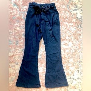 Dark Denim Bellbottom Jeans, Size: M (27/28)